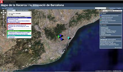 Mapa de la recerca i la innovació de Barcelona